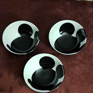 Disney Mickey Mouse Silouette 4.75" Tidbit Bowls